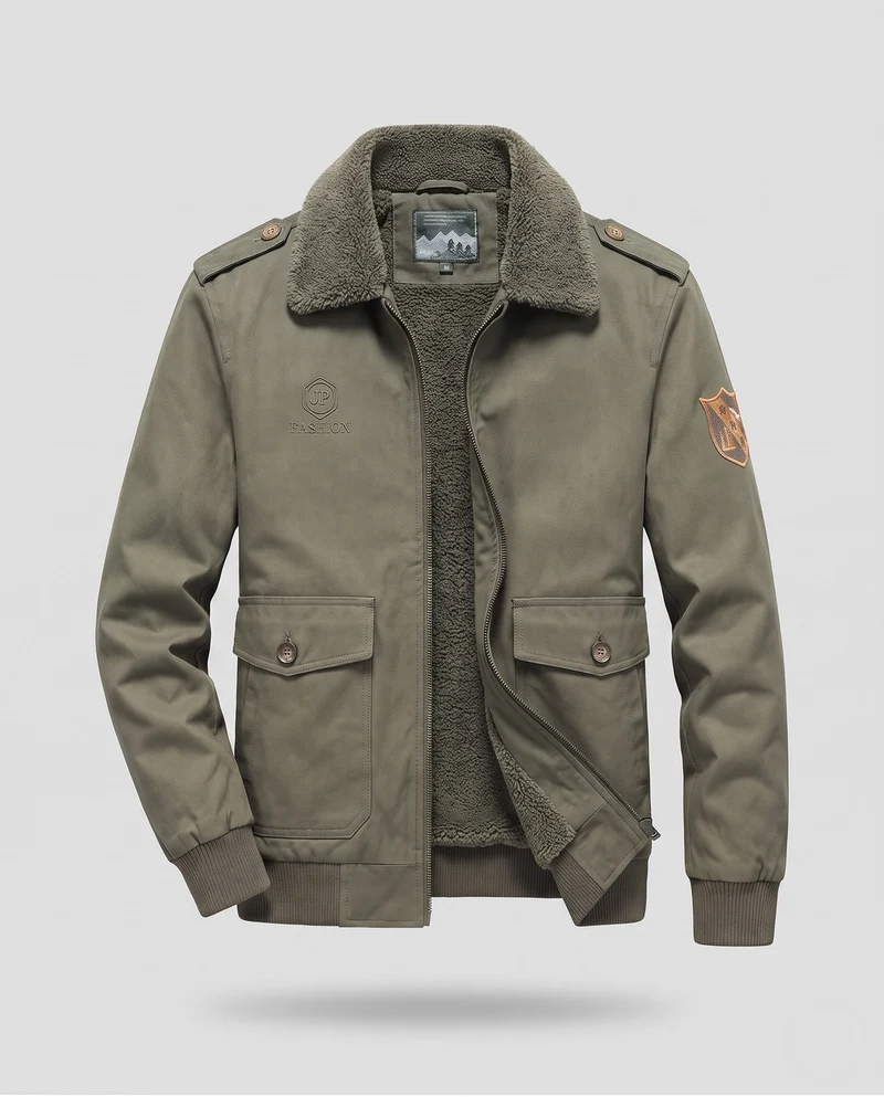 Herren geraffte Winterjacke Nord Taschen