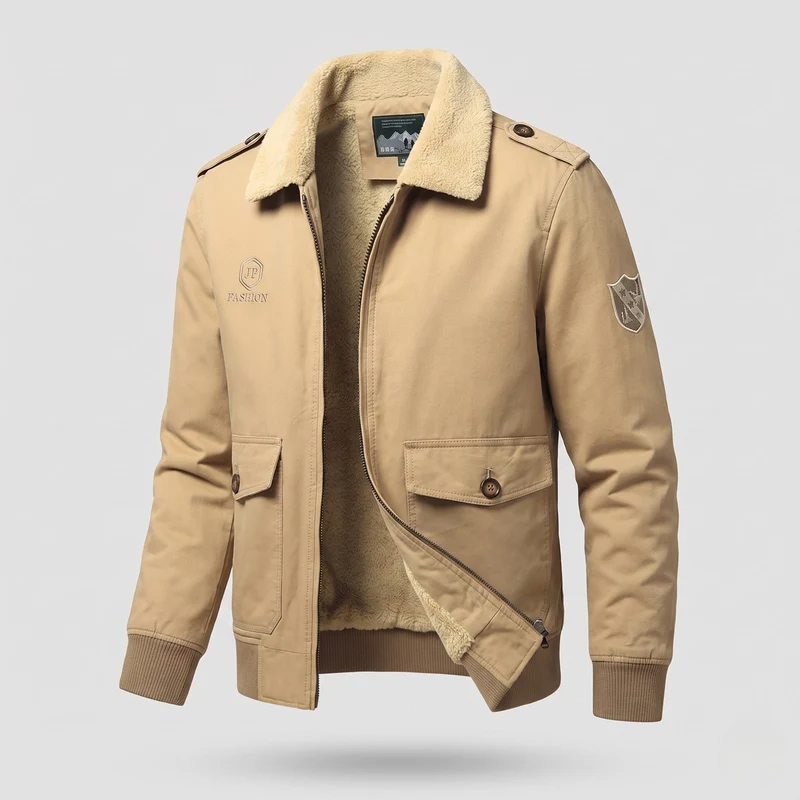 Herren geraffte Winterjacke Nord Taschen