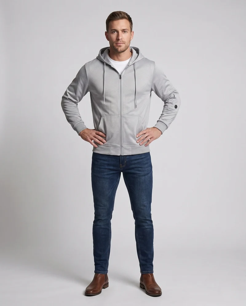 Herren Heizbare Kapuzenjacke Nord Taschen