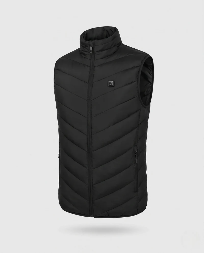 Herren Heizbare Steppweste Nord Taschen 1787797647