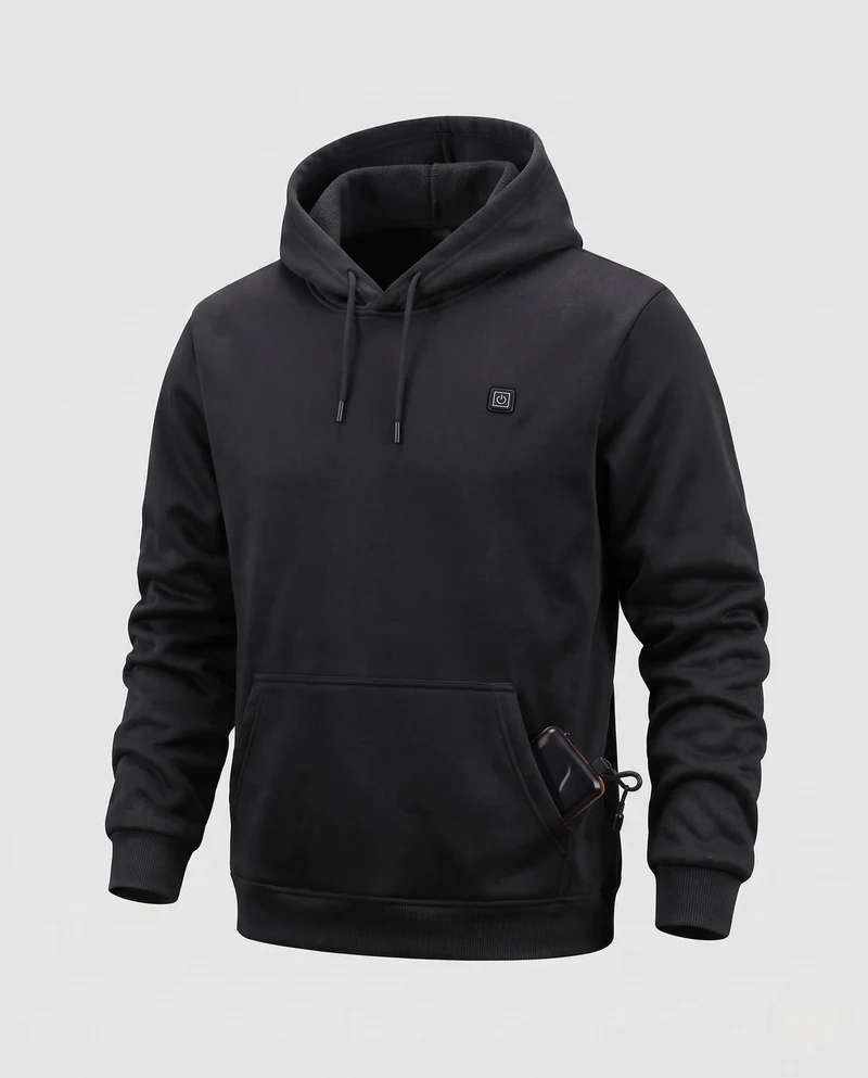 Herren Heizbarer Kapuzenpullover Nord Taschen