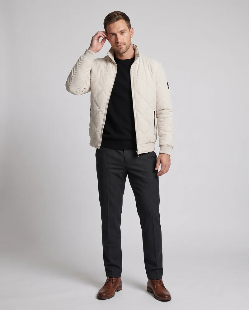 Herren Hochwertige Steppjacke Nord Taschen