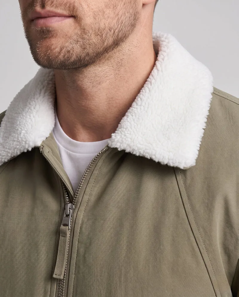 Herren Modische Übergangsjacke mit Fleece-Kragen Nord Taschen