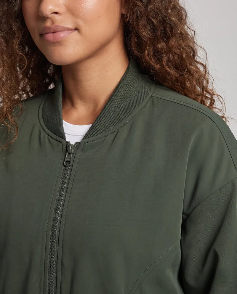 Damen Leichte Bomberjacke Nord Taschen