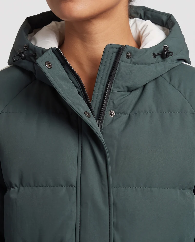 Damen Moderne Steppjacke mit Kapuze Nord Taschen