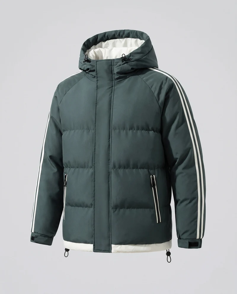 Damen Moderne Steppjacke mit Kapuze Nord Taschen