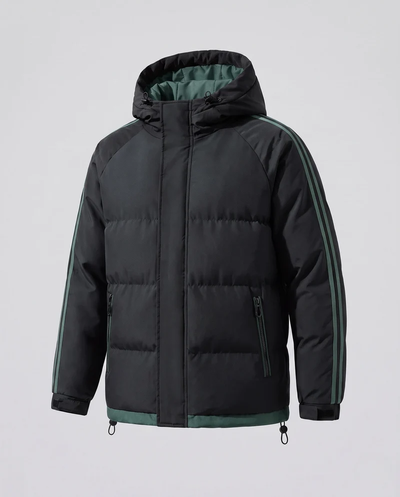 Damen Moderne Steppjacke mit Kapuze Nord Taschen