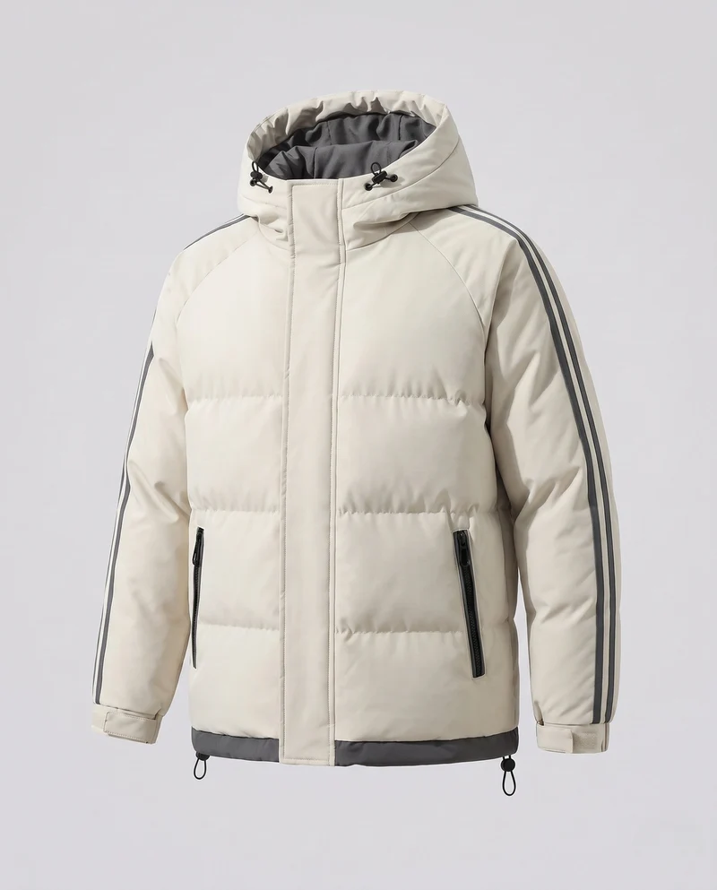 Damen Moderne Steppjacke mit Kapuze Nord Taschen