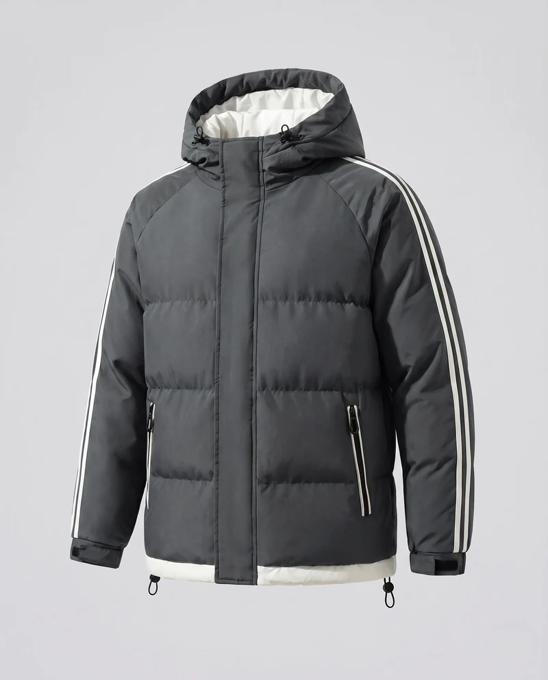 Damen Moderne Steppjacke mit Kapuze Nord Taschen