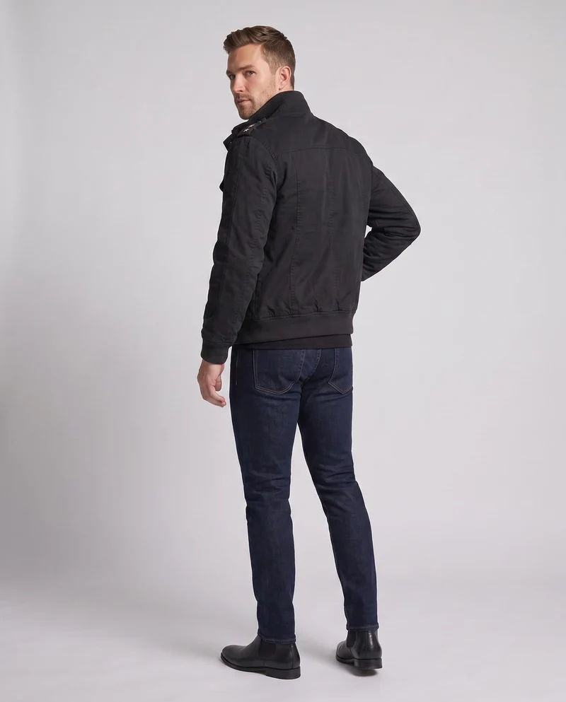 Herren isolierte Field Bomberjacke mit Teddy-Fleece-Futter und Klappentaschen Nord Taschen