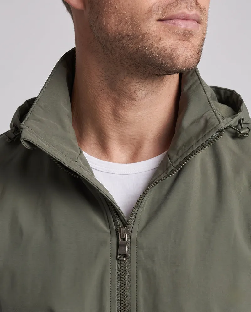 Leichte Utility-Jacke für Herren mit Kapuze, verdecktem Reißverschluss und Brusttasche Nord Taschen