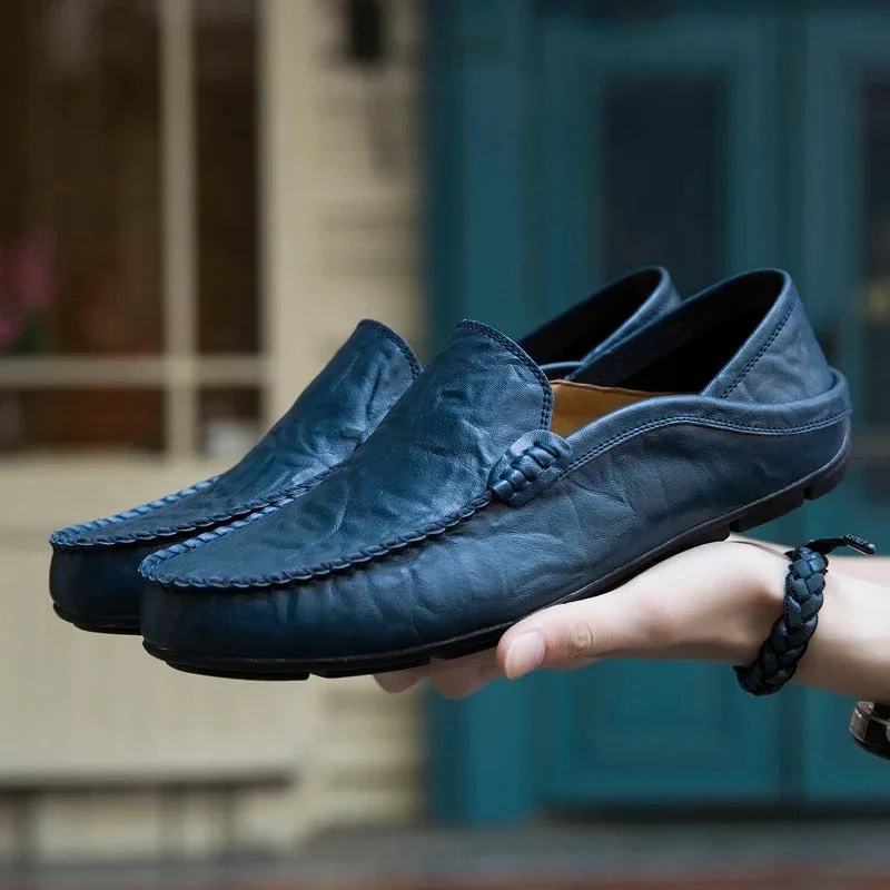 Herren-Loafer aus echtem Leder - Vittorelli
