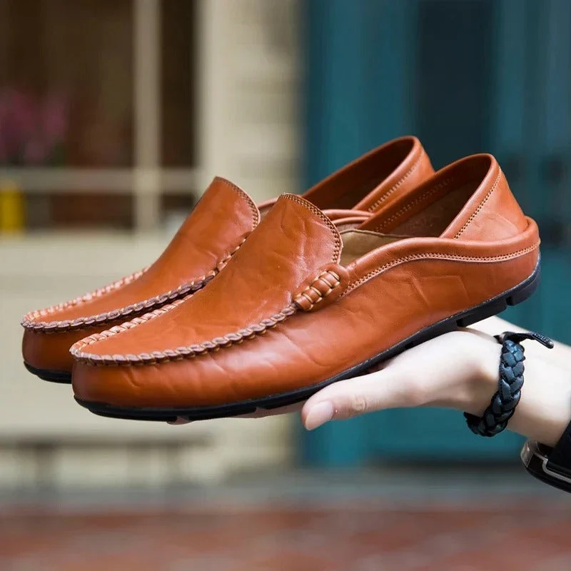 Herren-Loafer aus echtem Leder - Vittorelli