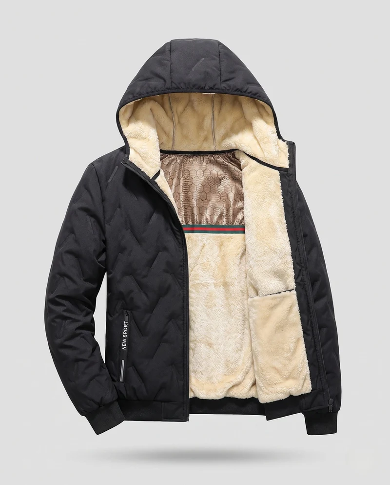Herren Isolierte Kapuzenjacke Nord Taschen