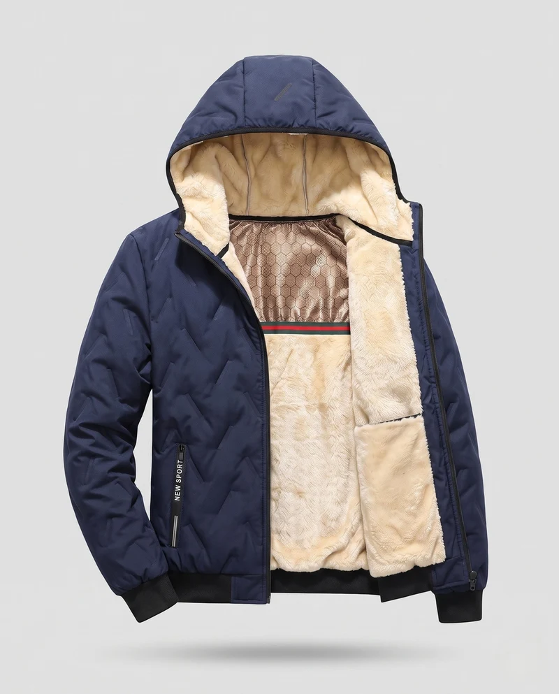 Herren Isolierte Kapuzenjacke Nord Taschen