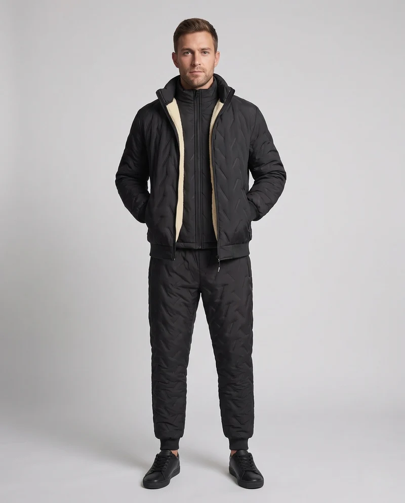 Herren Isolierte Steppjacke mit Weste Nord Taschen