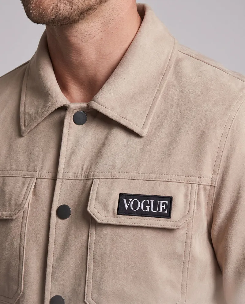 Herren Klassische Suedejacke Nord Taschen