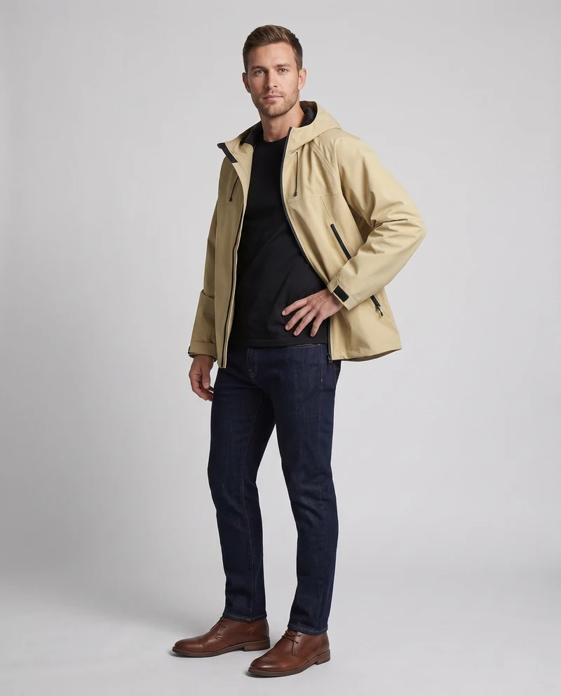 Herren Komfortable Übergangsjacke Nord Taschen