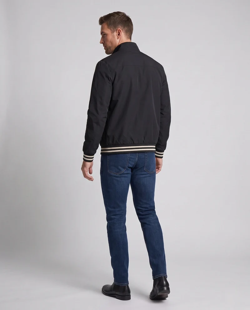 Herren Modische Übergangsjacke mit Stehkragen Nord Taschen