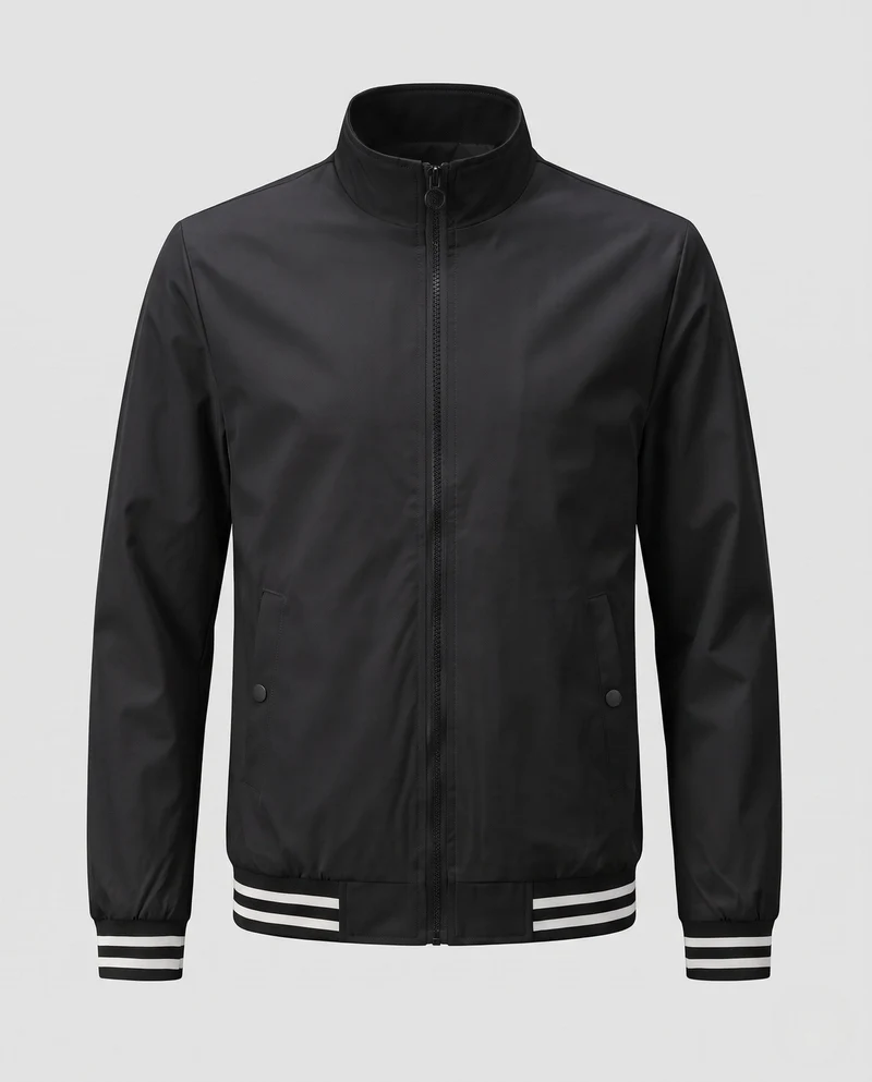 Herren Modische Übergangsjacke mit Stehkragen Nord Taschen