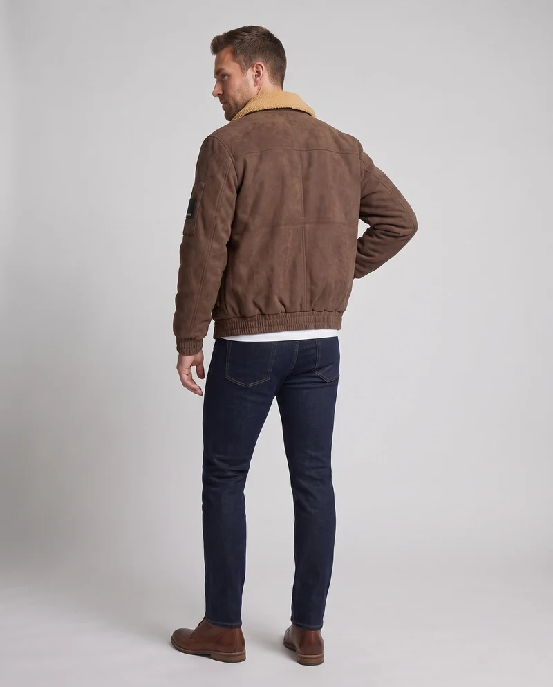 Herren Modische Übergangsjacke mit weichem Futter Nord Taschen