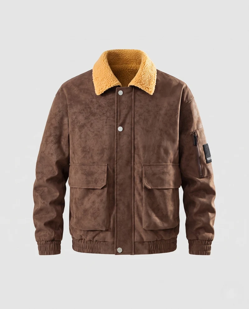 Herren Modische Übergangsjacke mit weichem Futter Nord Taschen