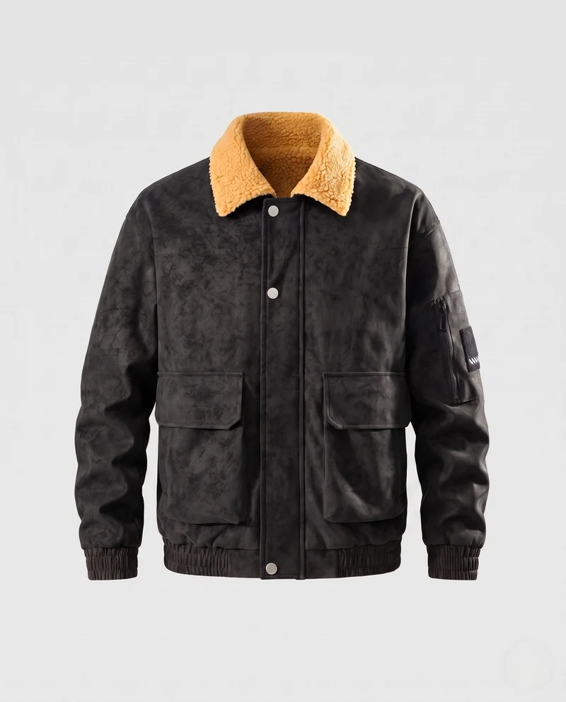 Herren Modische Übergangsjacke mit weichem Futter Nord Taschen