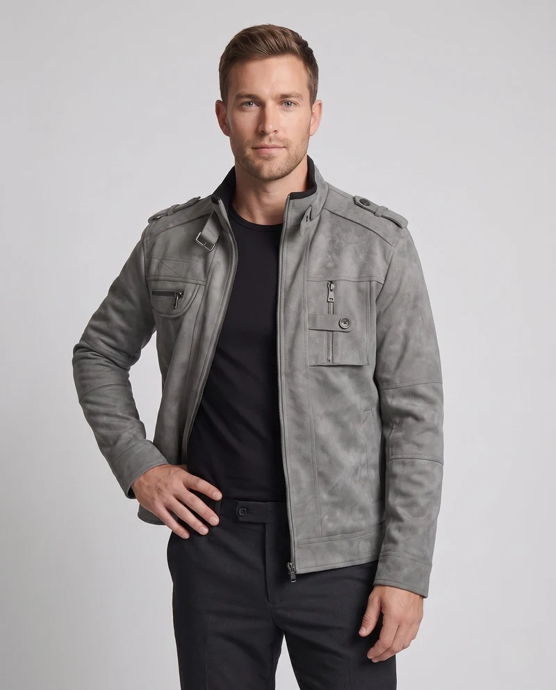 Herren Modische und strapazierfähige Freizeitjacke Nord Taschen