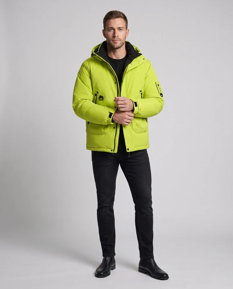 Herren Modische Winterjacke Nord Taschen