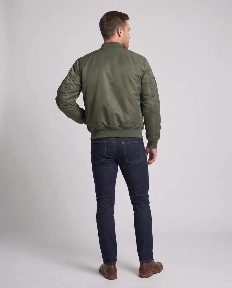Herren Utility Stil Bomberjacke mit Ärmelorganizer und Reißverschlusstaschen Nord Taschen