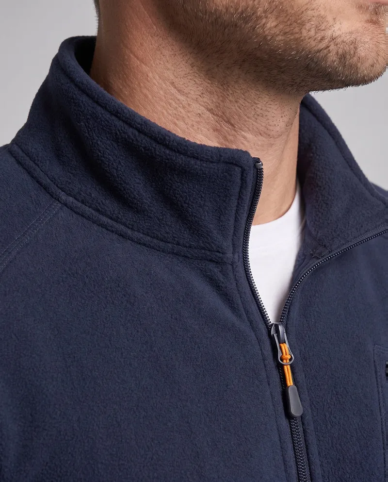 Herren Fleecejacke mit wärmender Innenseite, Stehkragen und Reißverschlusstaschen Nord Taschen