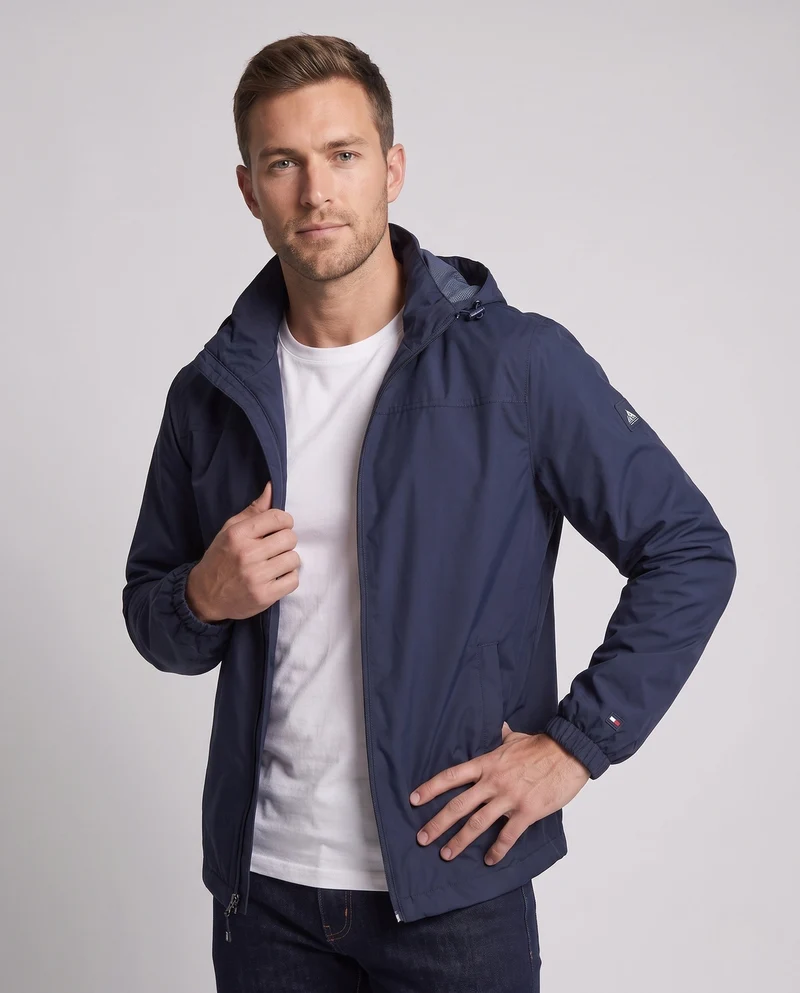 Herren leichte winddichte Jacke mit verstellbarem Sturmkapuze und elastischen Ärmelbündchen Nord Taschen