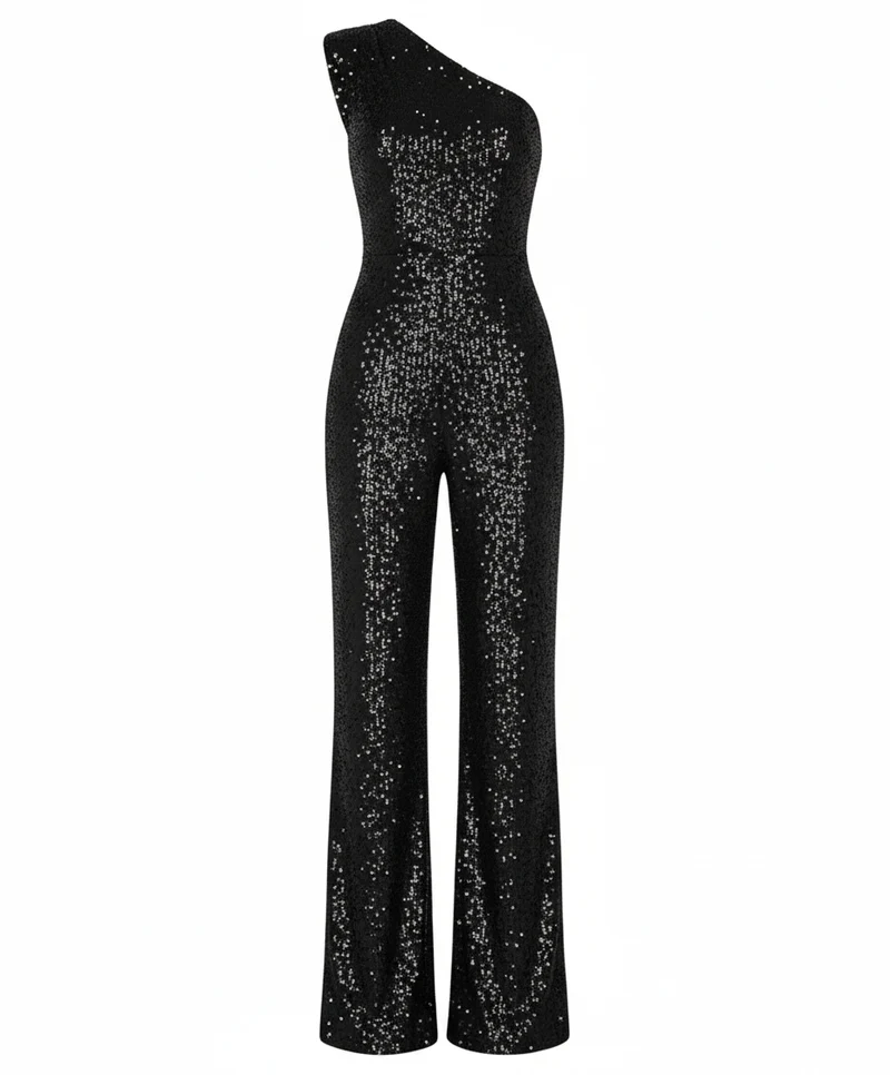 Moderner Pailletten Jumpsuit Damen Avellé