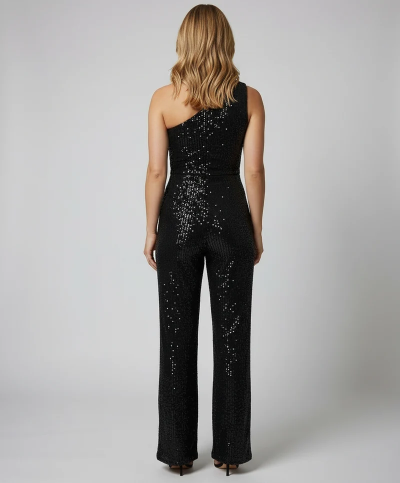 Moderner Pailletten Jumpsuit Damen Avellé