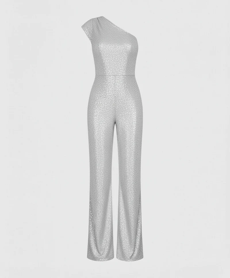 Moderner Pailletten Jumpsuit Damen Avellé