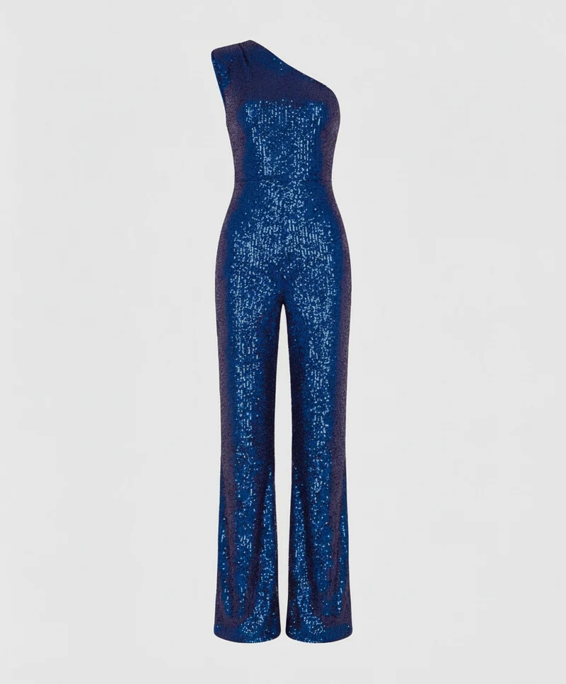 Moderner Pailletten Jumpsuit Damen Avellé
