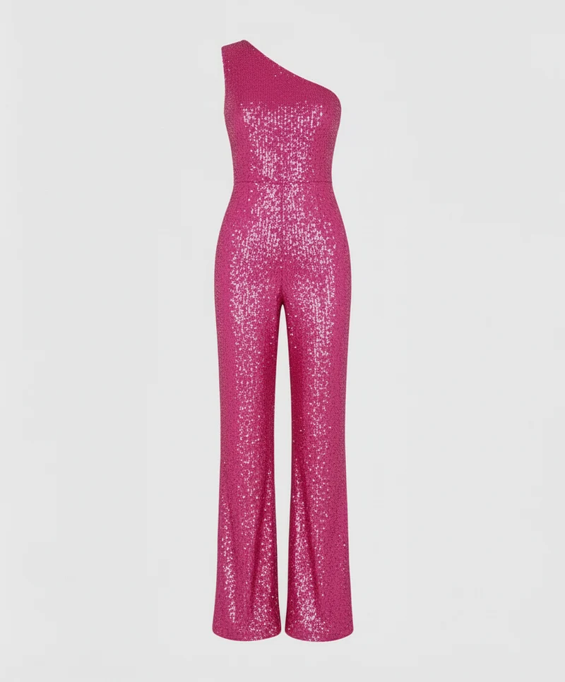 Moderner Pailletten Jumpsuit Damen Avellé