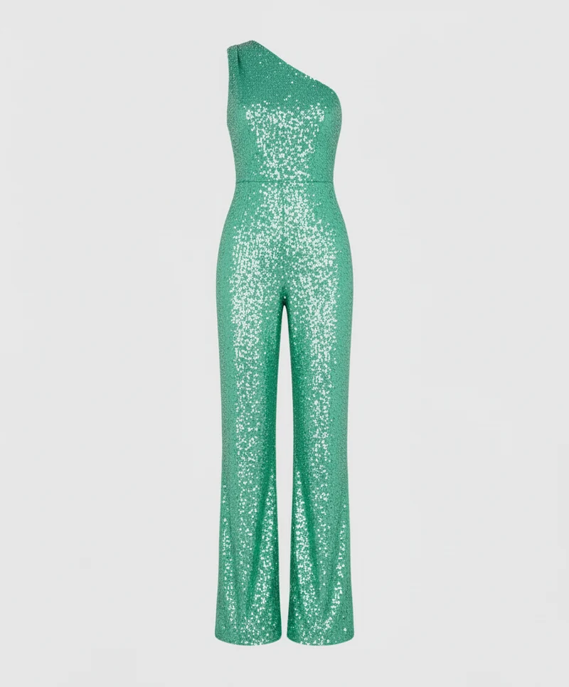 Moderner Pailletten Jumpsuit Damen Avellé