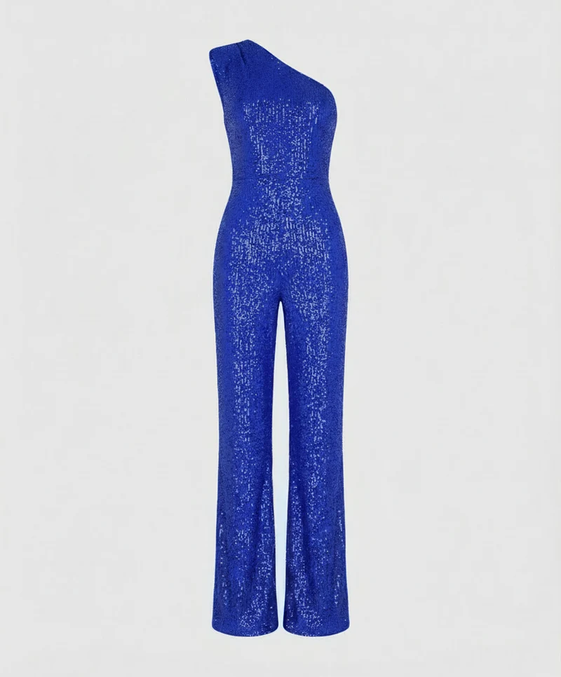 Moderner Pailletten Jumpsuit Damen Avellé