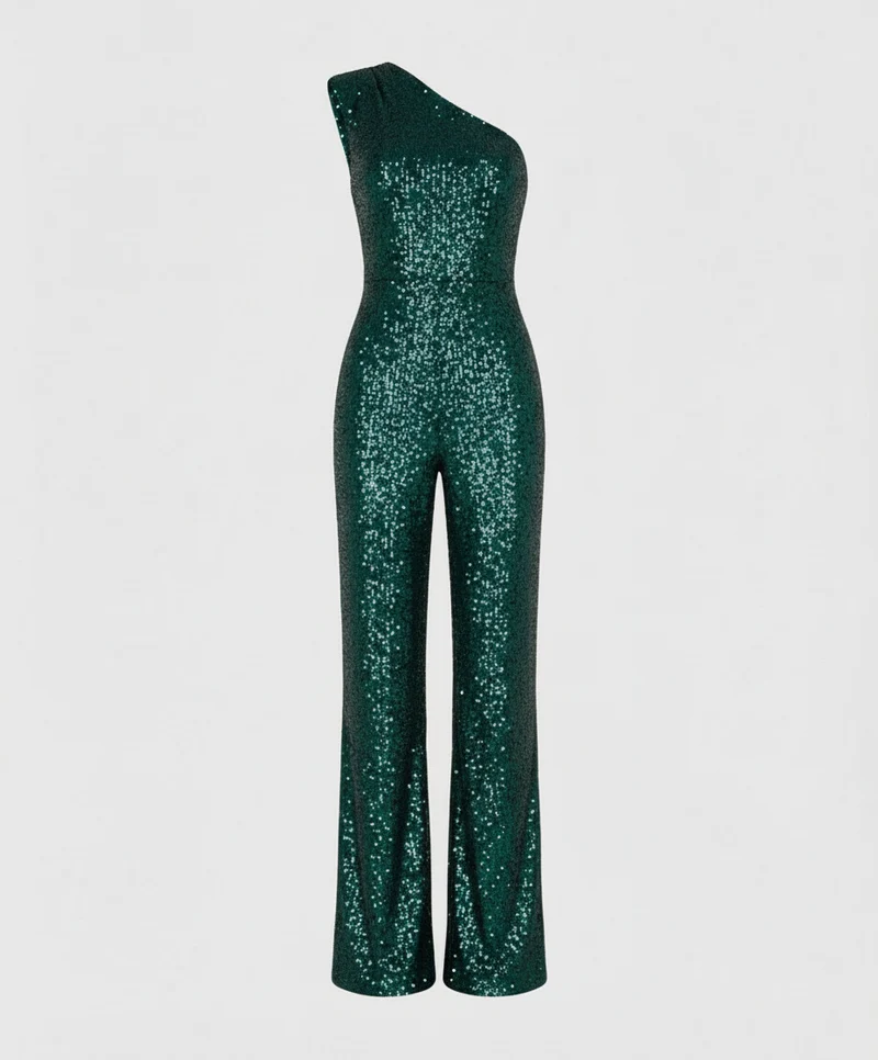 Moderner Pailletten Jumpsuit Damen Avellé