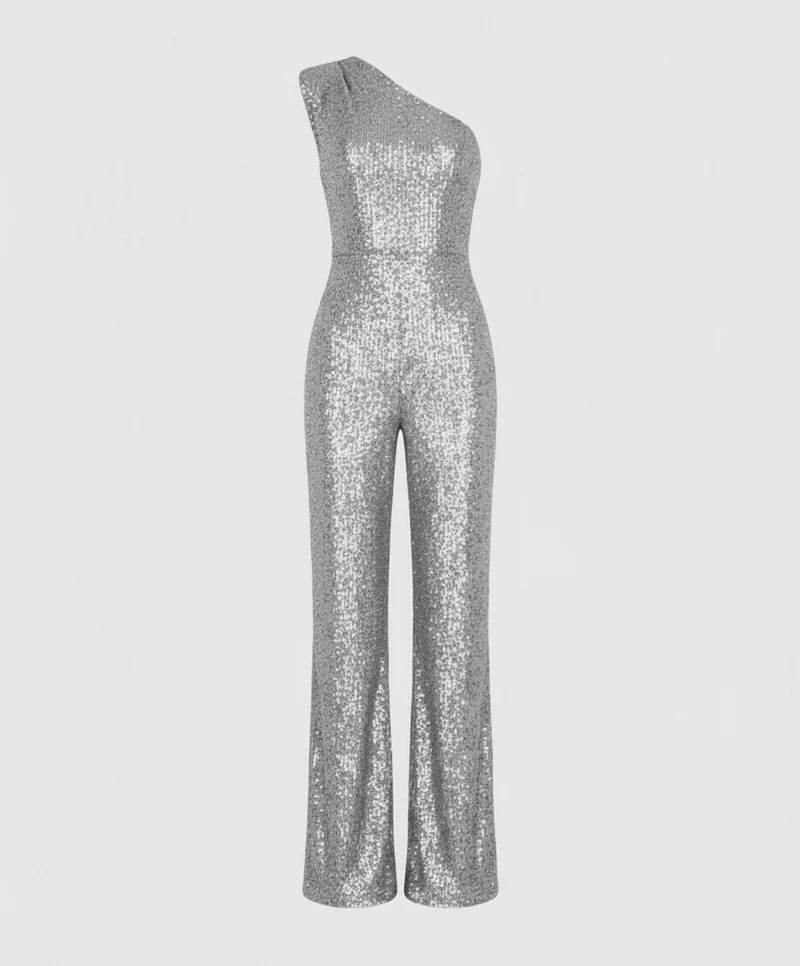Moderner Pailletten Jumpsuit Damen Avellé