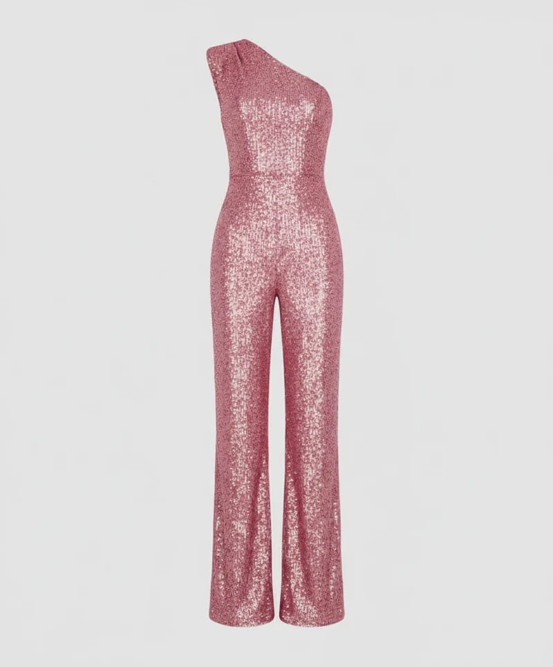 Moderner Pailletten Jumpsuit Damen Avellé