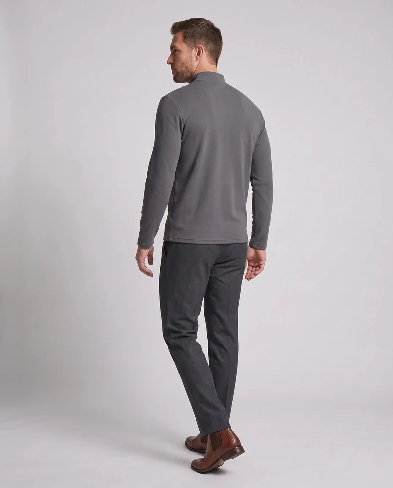 Herren Langärmliges T-Shirt mit Stehkragen Nord Taschen