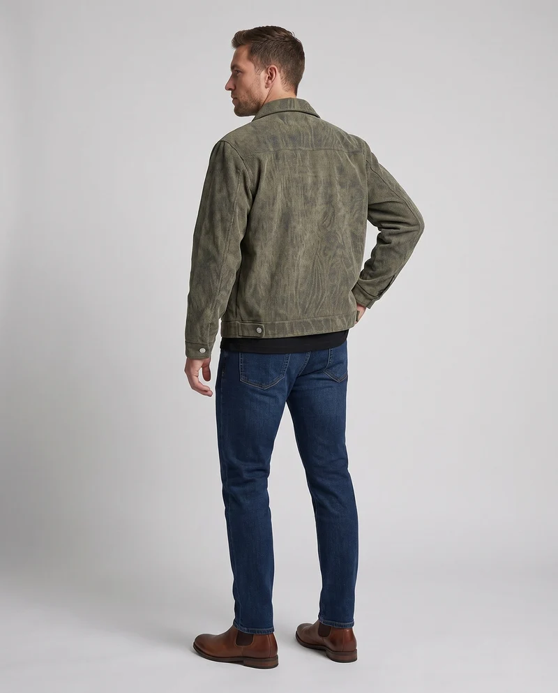 Herren Lässige Cordjacke Nord Taschen