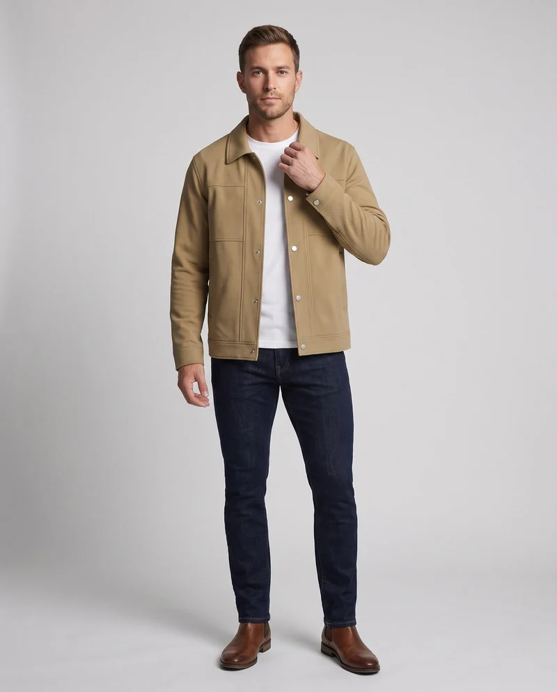 Herren Lässige Outdoor-Jacke Nord Taschen