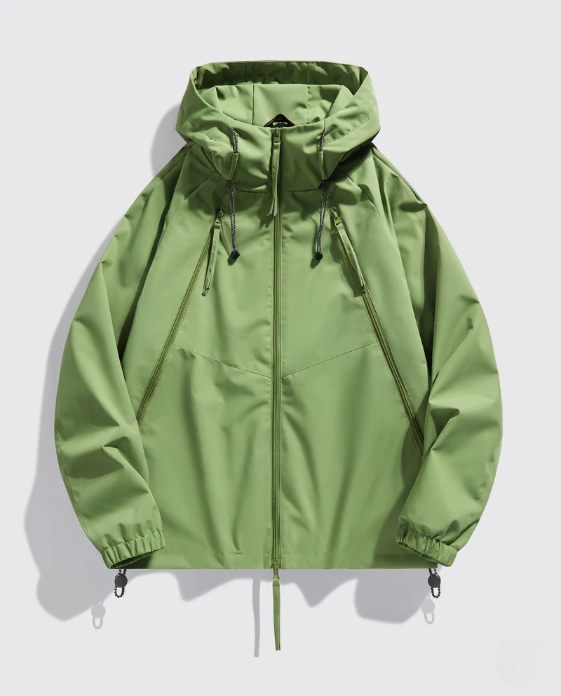 Herren Lässige Windjacke Nord Taschen