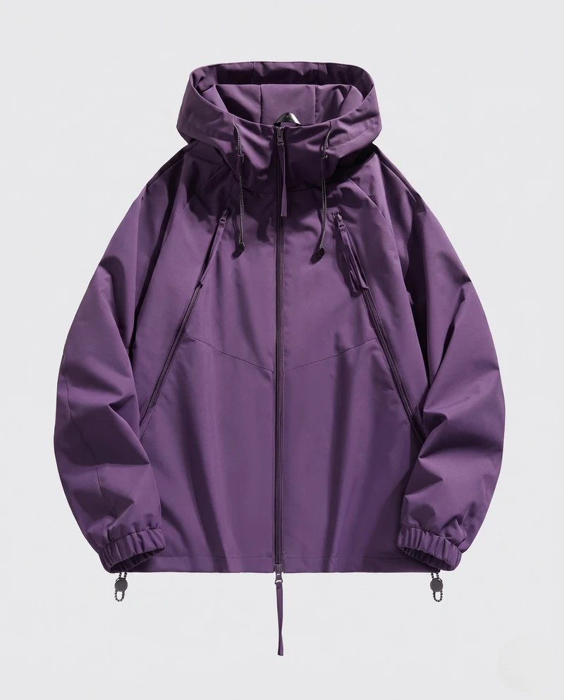 Herren Lässige Windjacke Nord Taschen