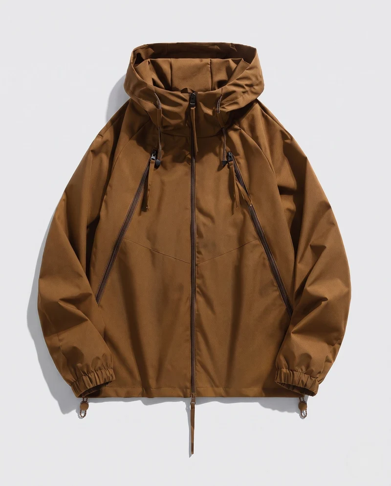 Herren Lässige Windjacke Nord Taschen
