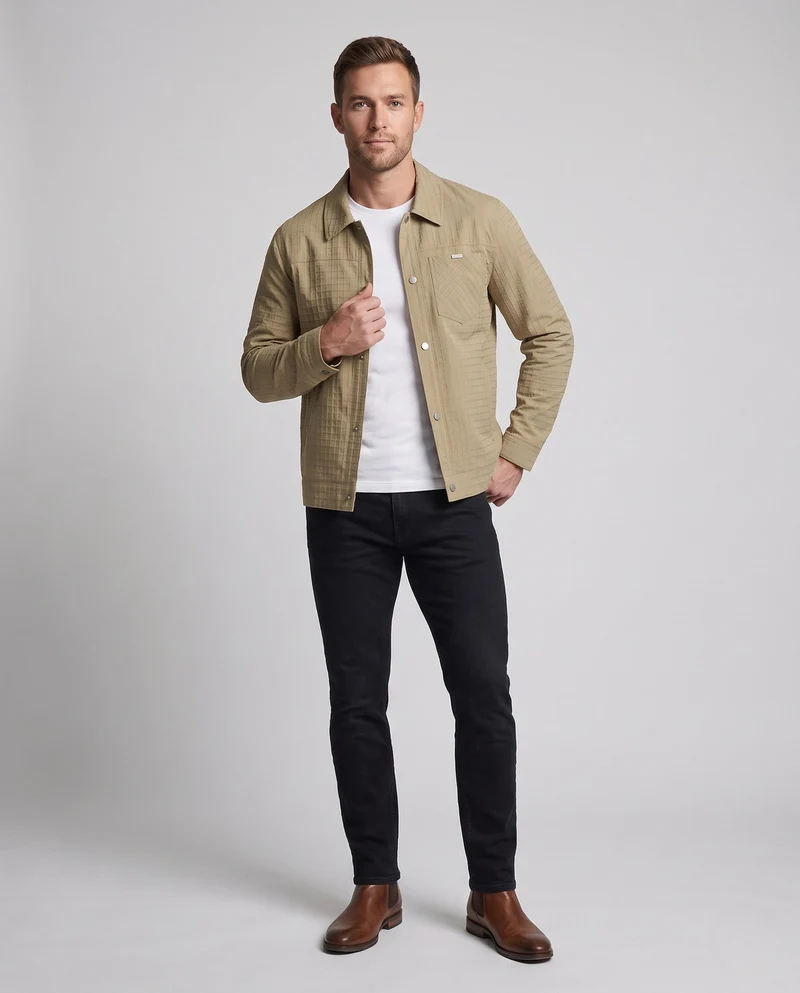 Herren Legere Karojacke Nord Taschen