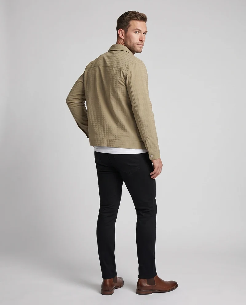 Herren Legere Karojacke Nord Taschen